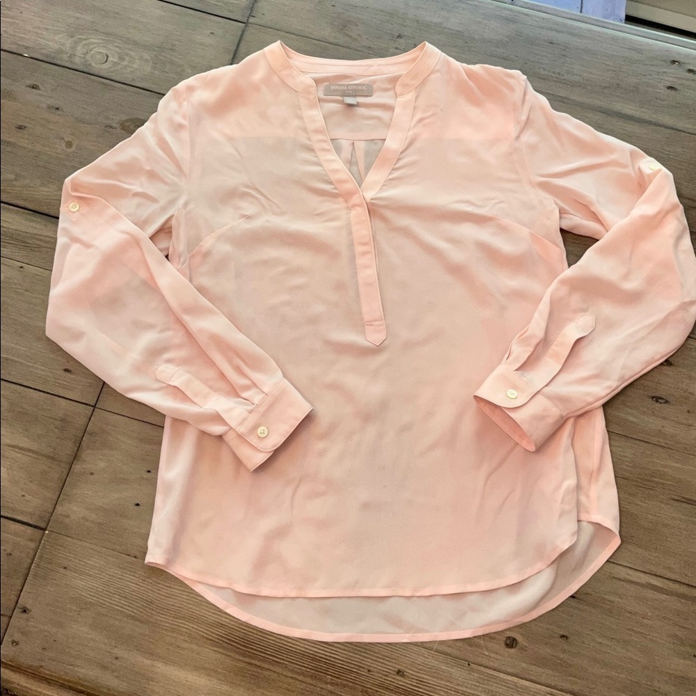 Banana Republic Silk Tunic Top - Picture 2 of 8